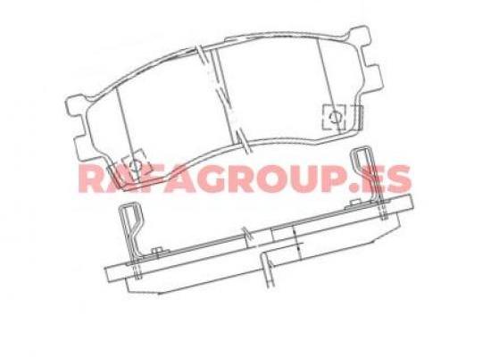 RG6807 - Pastillas de freno